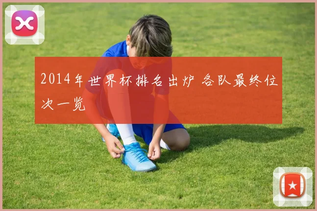 2014年世界杯排名出炉 各队最终位次一览